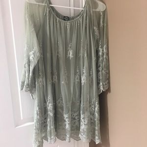 Mint green boutique style dress
